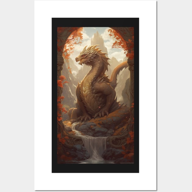 Ancient Dragon Wall Art by natural-20s